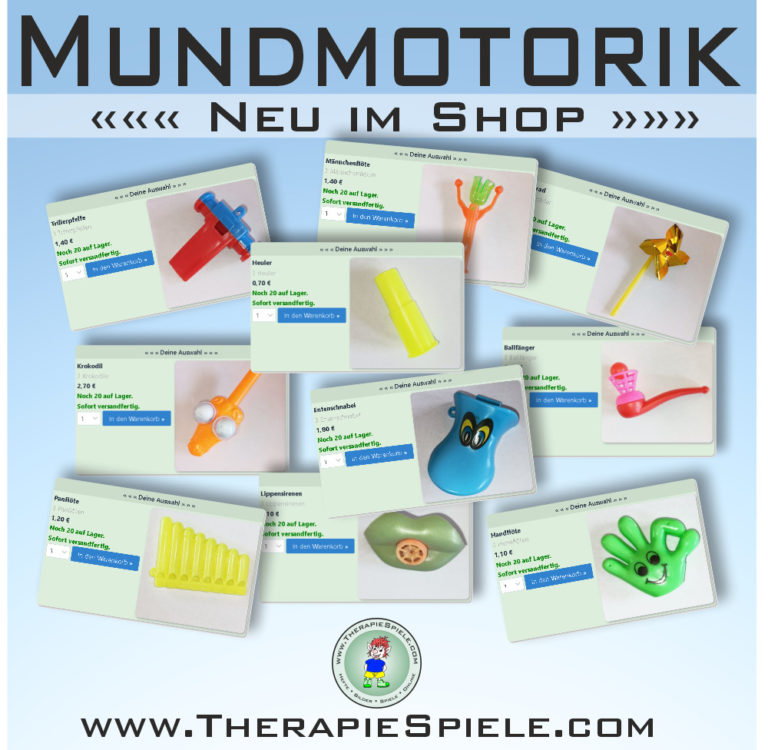 Entdecke unsere brandneuen Mundmotorik-Spiele bei TherapieSpiele.com! 😃